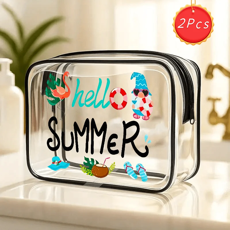 2pcs HighQuality Fashionable Transparent Toiletry Bag Storage Pouch Zipper Pouch Travel Bag Makeup Bag
2pcs HighQuality Fashionable Transparent Toiletry Bag Storage Pouch Zipper Pouch Travel Bag Makeup Bag