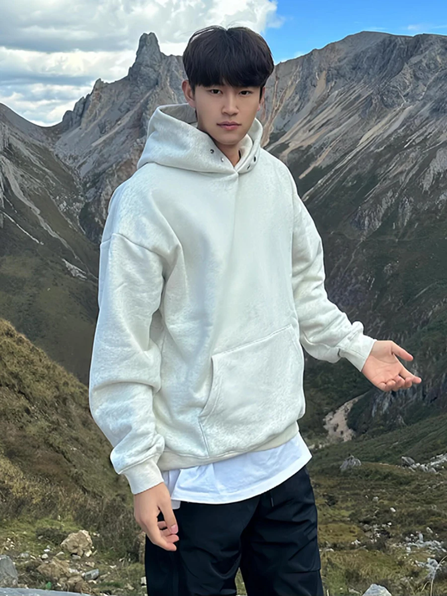 Cleanfit Thiened Fce Hoodie Men's Autumn Winter American Sle Button up Hooded Sweatirt White ey Casual Outerwear
Cleanfit Thiened Fce Hoodie Men's Autumn Winter American Sle Button up Hooded Sweatirt White ey Casual Outerwear