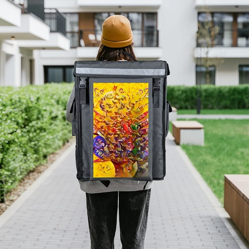 Управление через приложение, портативный рекламный рюкзак для улицы, рекламный щит для человеческой ходьбы с 18,5-дюймовым ЖК-цифровым дисплеем
Управление через приложение, портативный рекламный рюкзак для улицы, рекламный щит для человеческой ходьбы с 18,5-дюймовым ЖК-цифровым дисплеем