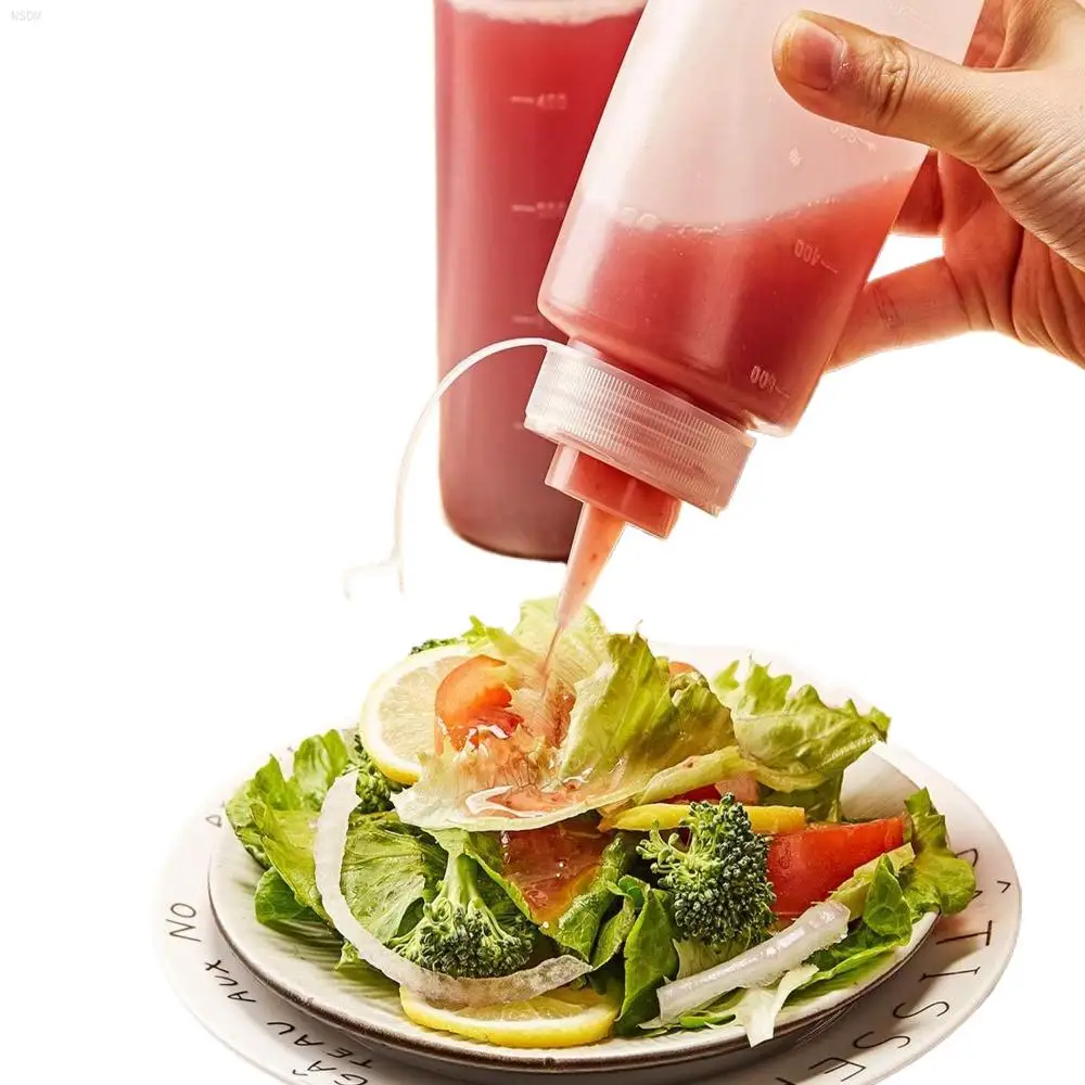 NSDM Plastic Condiment Squeeze Bottle Dispenser for Sauce,Vinegar Oil Ketchup Mustard Mayo Olive Oil,with Twist on Cap & Measure
NSDM Plastic Condiment Squeeze Bottle Dispenser for Sauce,Vinegar Oil Ketchup Mustard Mayo Olive Oil,with Twist on Cap & Measure