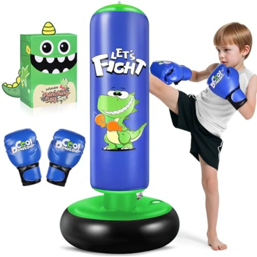 Iatable Punching Bag, 48" Punching Bag for with Boxing Gloves, Stable Boxing Set for Karate, Taekwondo, Dinosaur Toy and Gifts
Iatable Punching Bag, 48" Punching Bag for with Boxing Gloves, Stable Boxing Set for Karate, Taekwondo, Dinosaur Toy and Gifts