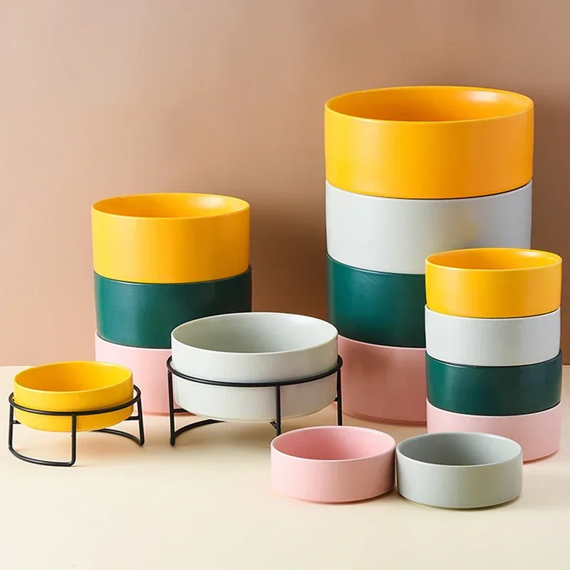 Dogs Double Ceramic Bowls Elevated Cat Drinking Eating Food Water Bowl Nordic Pet Large Capacity Bowl 300ml 400ml 850ml 1800ml
Dogs Double Ceramic Bowls Elevated Cat Drinking Eating Food Water Bowl Nordic Pet Large Capacity Bowl 300ml 400ml 850ml 1800ml