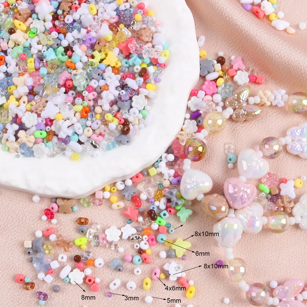 20g/Pack Mixing Style Cute Sweet Candy Color Acrylic Beads For DIY Handmade Bracelet Jewelry Making Phone Chain Accessories
20g/Pack Mixing Style Cute Sweet Candy Color Acrylic Beads For DIY Handmade Bracelet Jewelry Making Phone Chain Accessories
