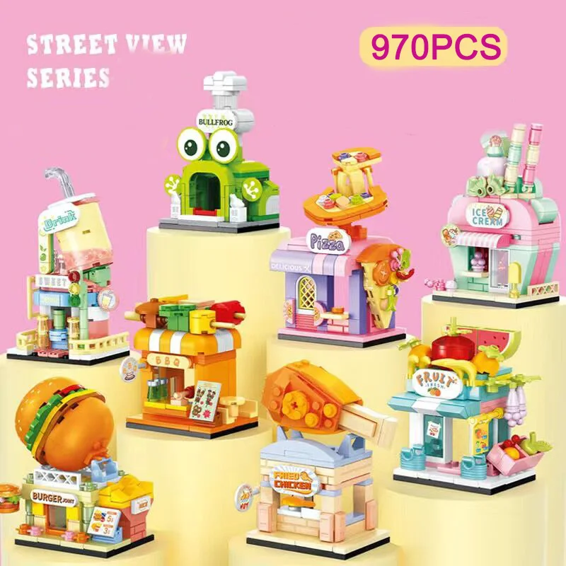 Mini SEMBO City Street View Building Block Milk Tea Cake Shop Bricks Girl Gift Toys Collection Ice Cream House Models
Mini SEMBO City Street View Building Block Milk Tea Cake Shop Bricks Girl Gift Toys Collection Ice Cream House Models