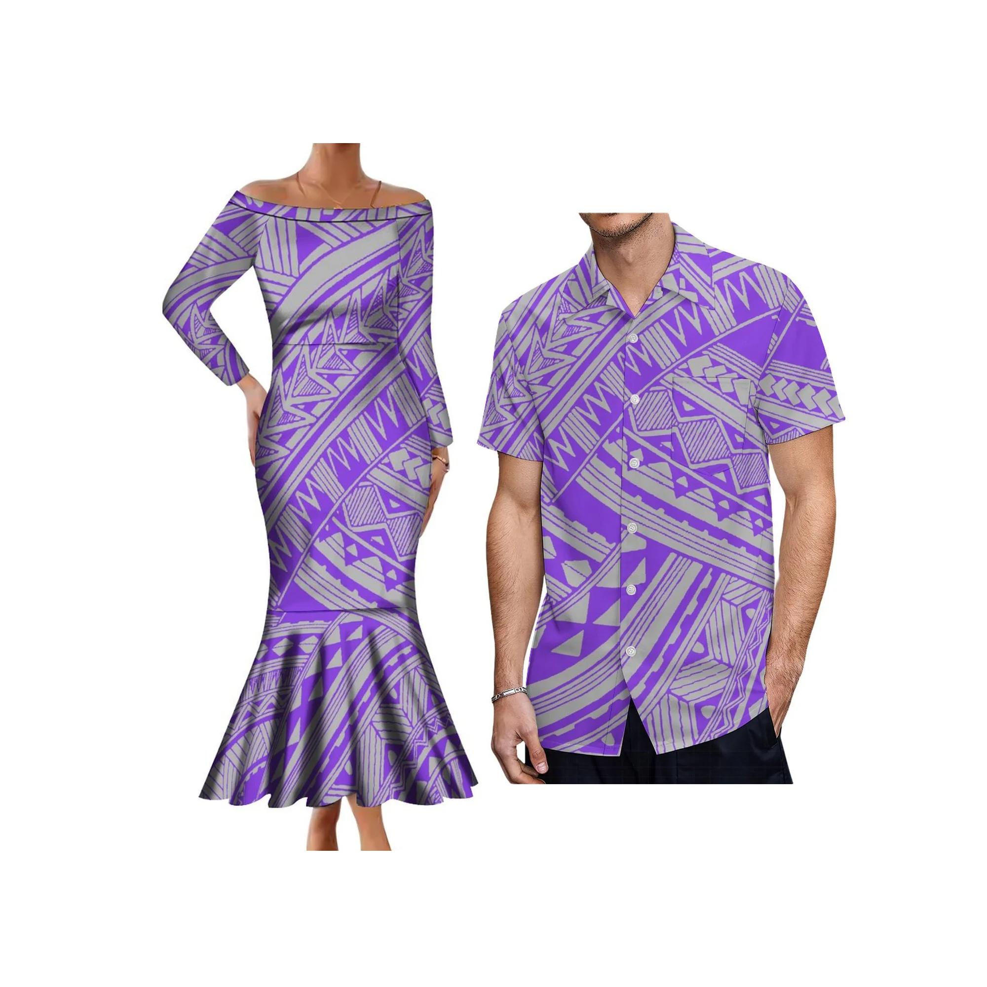 New Polyneisan Island Design Customized Plus Size Half Shoulder Fishtail Dress Women Elegant Long Sleeve Mermaid Prom Dress
New Polyneisan Island Design Customized Plus Size Half Shoulder Fishtail Dress Women Elegant Long Sleeve Mermaid Prom Dress
