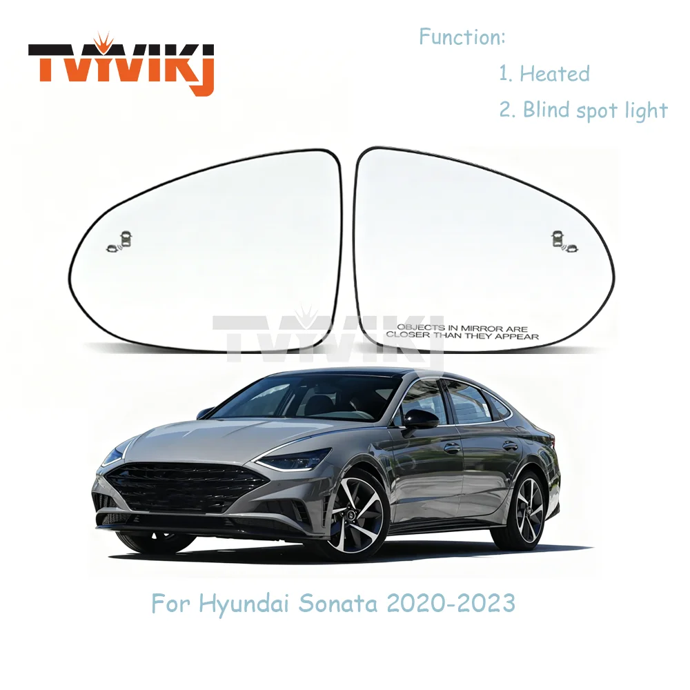1 pair heated Car Side Mirror Glass For Hyundai Sonata 2020-2023 HYUNDAI Side with Blind Spot Light Distance Assist Car Mirrors
1 pair heated Car Side Mirror Glass For Hyundai Sonata 2020-2023 HYUNDAI Side with Blind Spot Light Distance Assist Car Mirrors