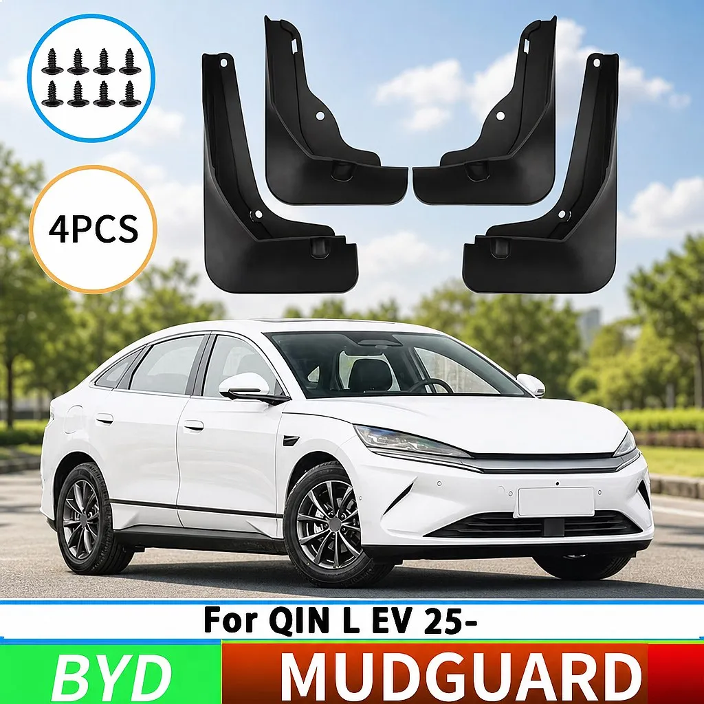 For BYD Qin L EV 2025 Mudguards 4pcs Front Rear Wheel Splash Guards Car Accessories
For BYD Qin L EV 2025 Mudguards 4pcs Front Rear Wheel Splash Guards Car Accessories