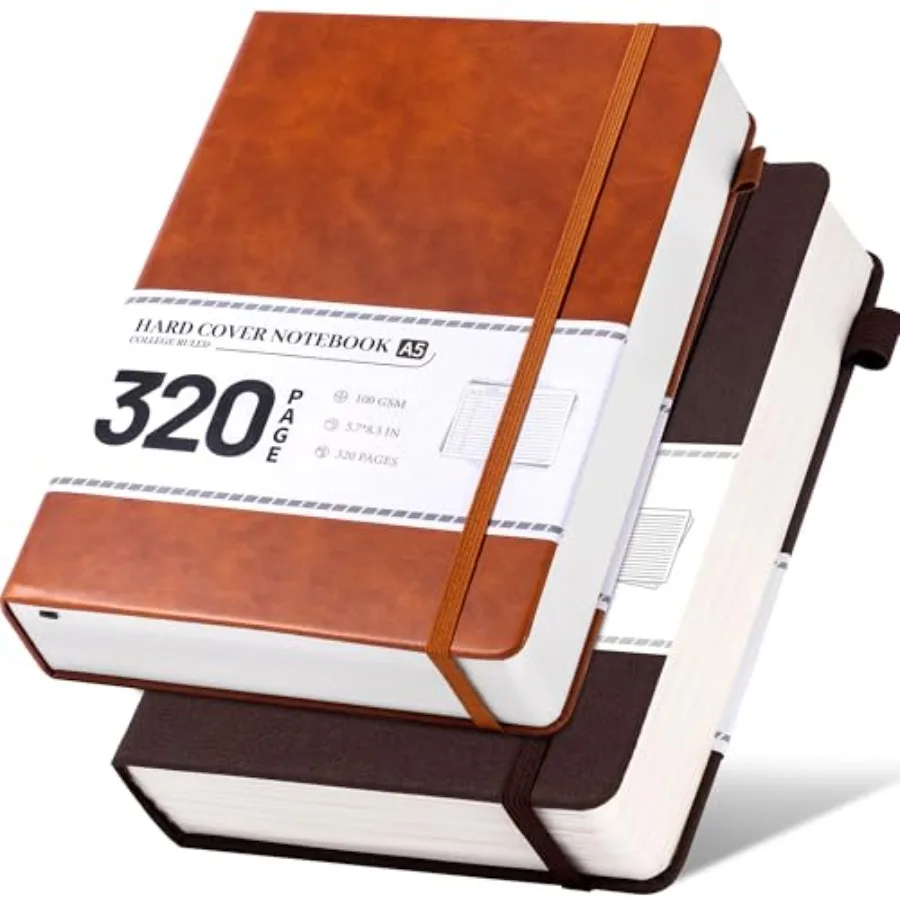 2 Pack Journal for Men Women 320 Pages 100 Gsm Paper Hardcover Leather Journaling Notebooks A5 Thick Lined Journals for Writing
2 Pack Journal for Men Women 320 Pages 100 Gsm Paper Hardcover Leather Journaling Notebooks A5 Thick Lined Journals for Writing