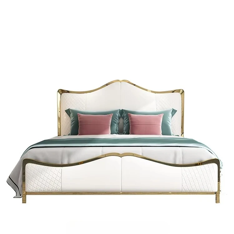 //Modern Upholstered Luxury Leather Design King Size Bed Furniture Bedroom Bed Set
//Modern Upholstered Luxury Leather Design King Size Bed Furniture Bedroom Bed Set