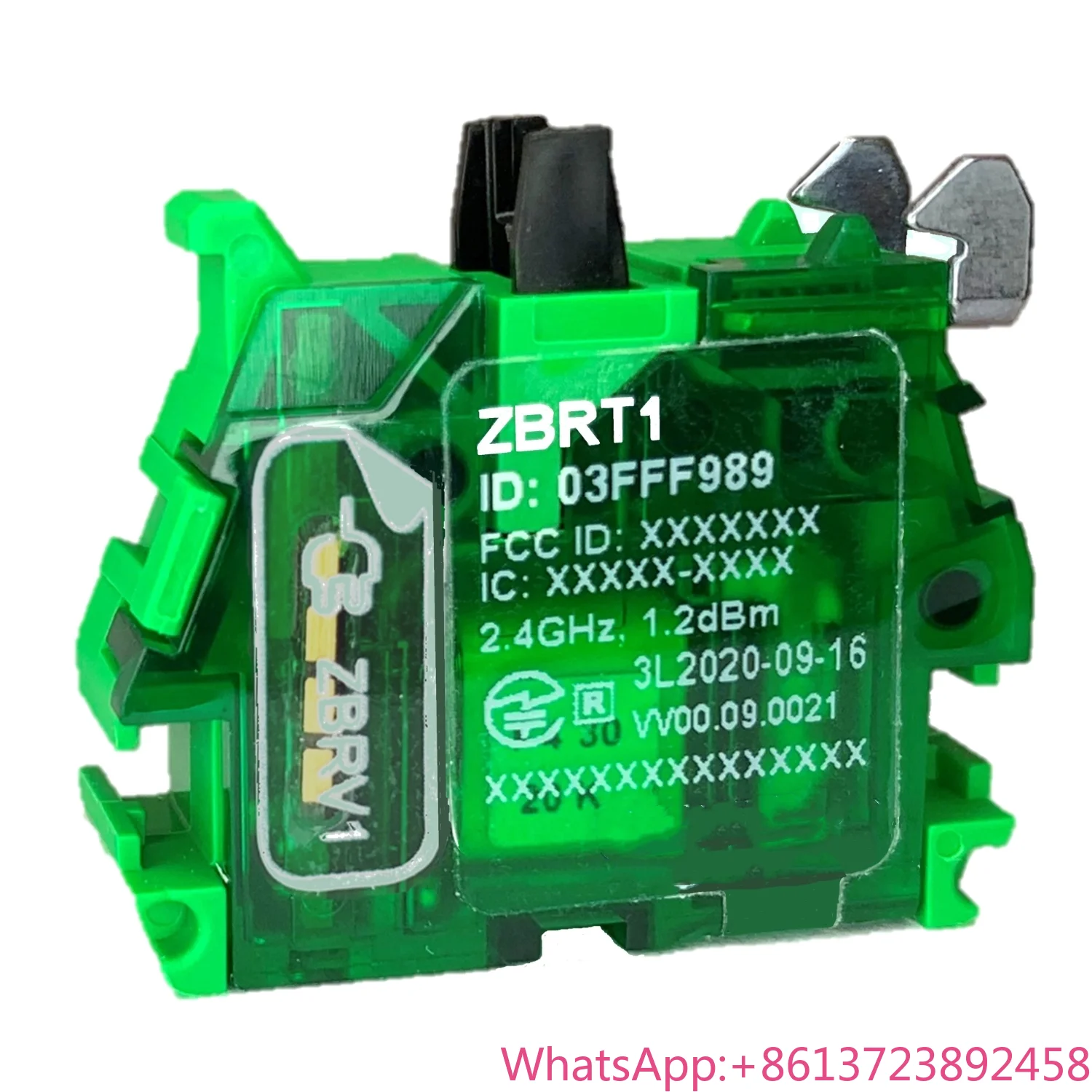 ZBRT1 Transmitter for wireless and batteryless push button, plastic, black
ZBRT1 Transmitter for wireless and batteryless push button, plastic, black