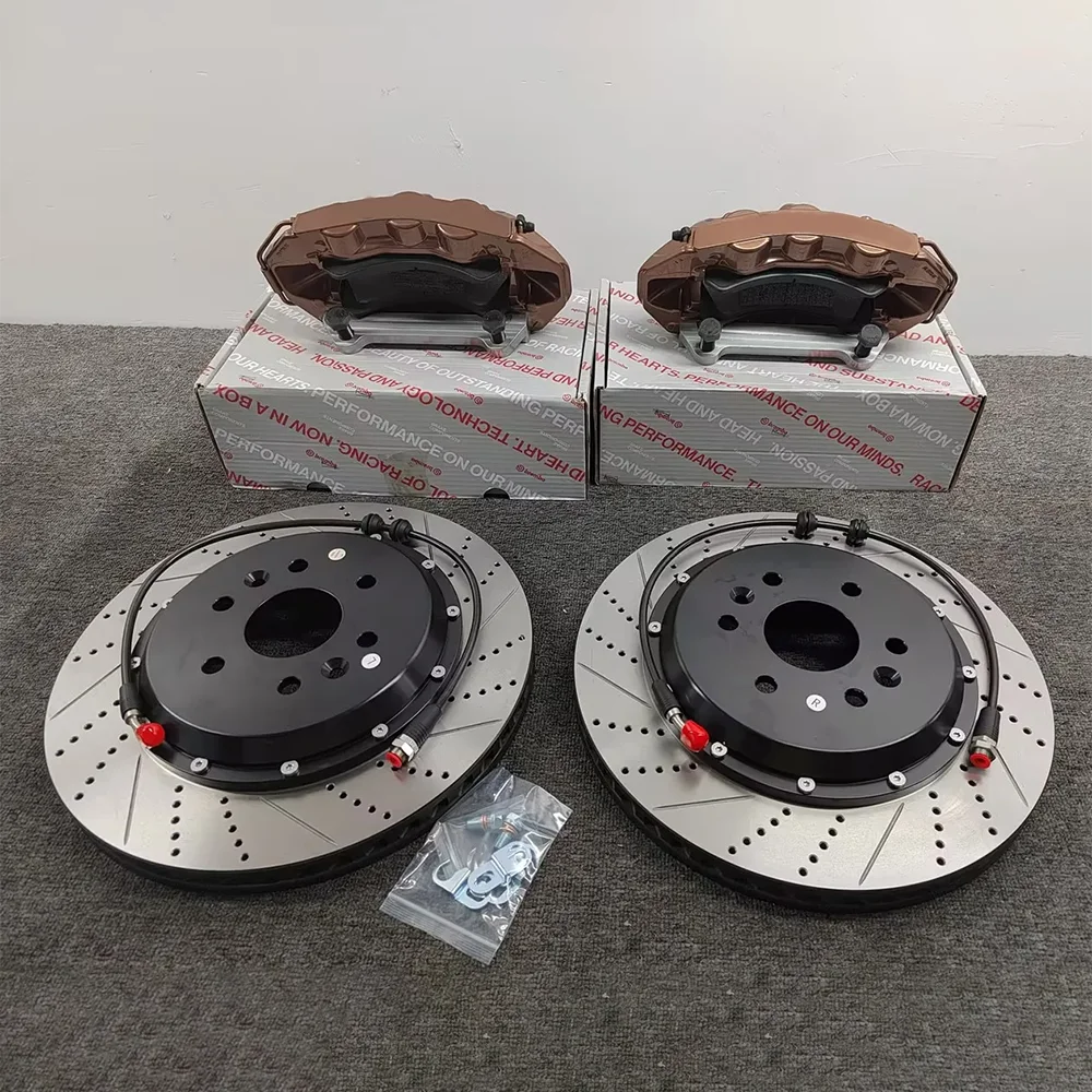 Black Gold color 6 Pot Brake Caliper Kits with Drilled and Slotted Rotor Disc for 2007 SEAT Leon (2nd generation)
Black Gold color 6 Pot Brake Caliper Kits with Drilled and Slotted Rotor Disc for 2007 SEAT Leon (2nd generation)