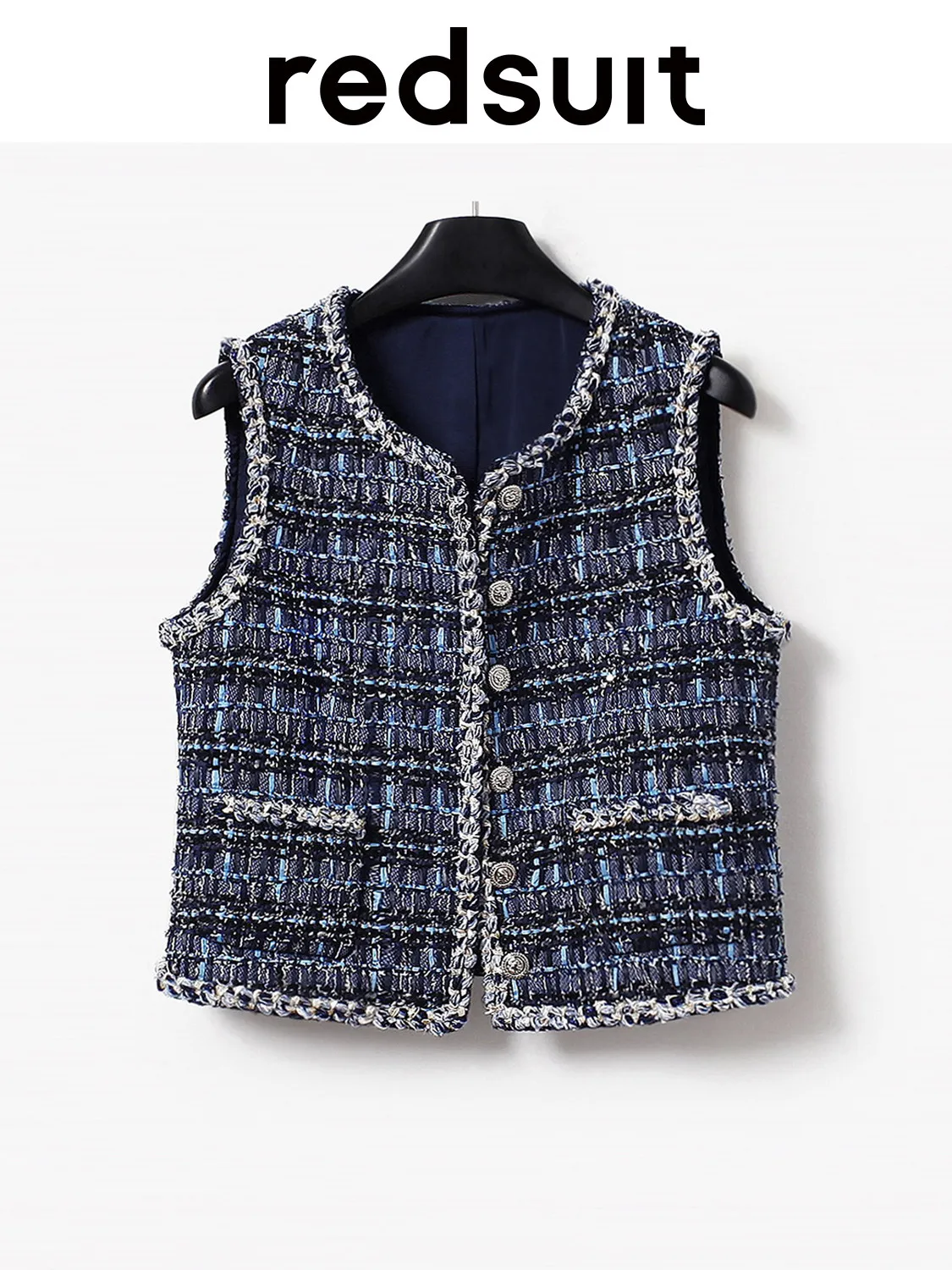 New High end elegant blues tweed vest, fashionable and versatile Custom size
New High end elegant blues tweed vest, fashionable and versatile Custom size