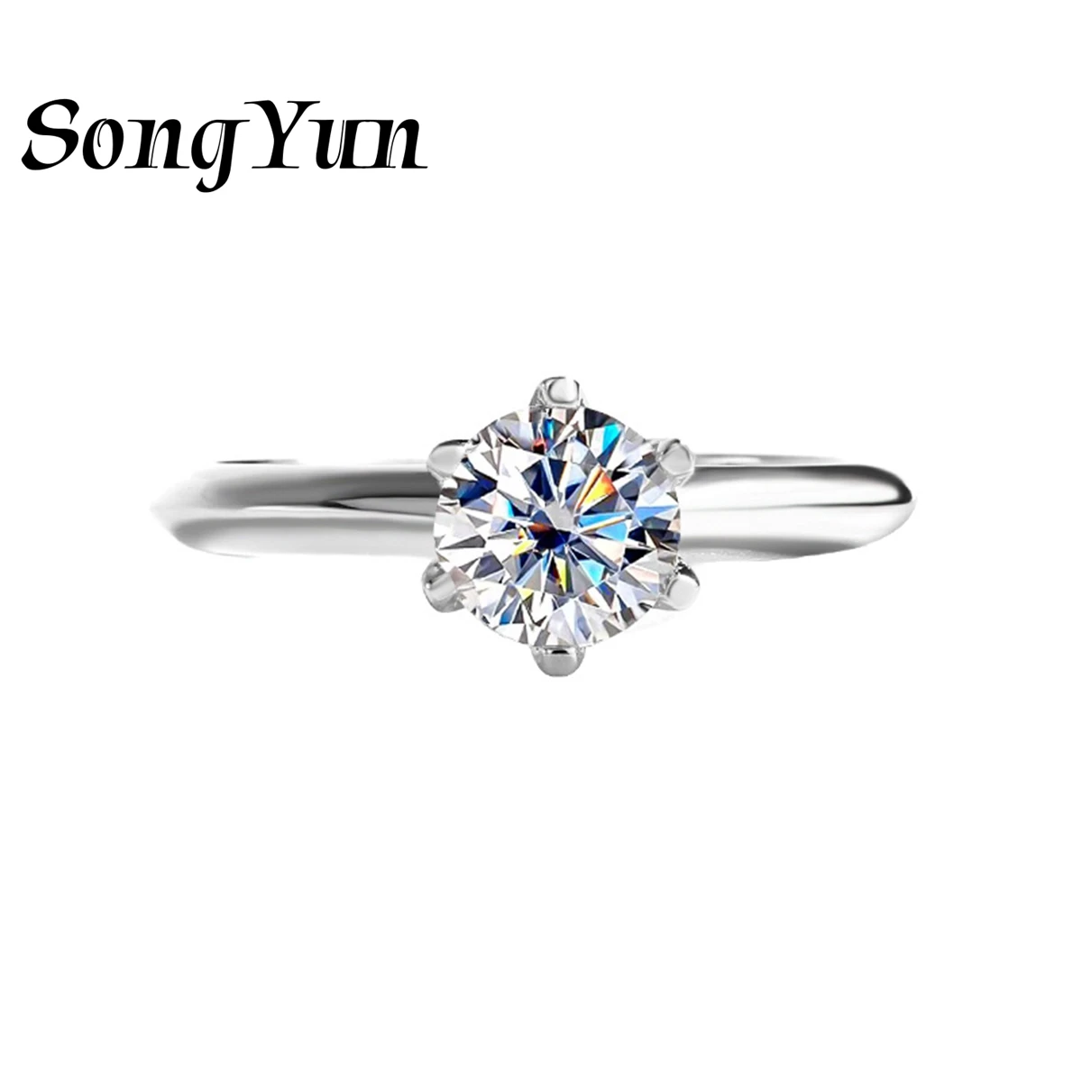 SongYun Luxury Jewelry 925 Sterling Silver Ring Band D Color VVS1 Level Moissanite Diamond Wedding Rings for Women GRA Certified
SongYun Luxury Jewelry 925 Sterling Silver Ring Band D Color VVS1 Level Moissanite Diamond Wedding Rings for Women GRA Certified