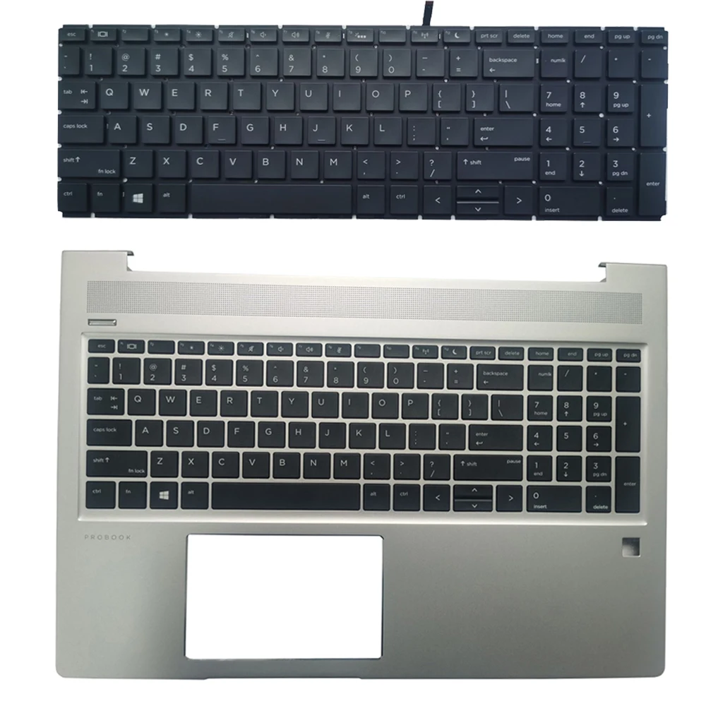 New US Keyboard For HP ProBook 15 450 G6 455 G6 455R G6 450 G7 455 G7 455R G7 With Palmrest Upper Cover English/Bottom Base Case
New US Keyboard For HP ProBook 15 450 G6 455 G6 455R G6 450 G7 455 G7 455R G7 With Palmrest Upper Cover English/Bottom Base Case