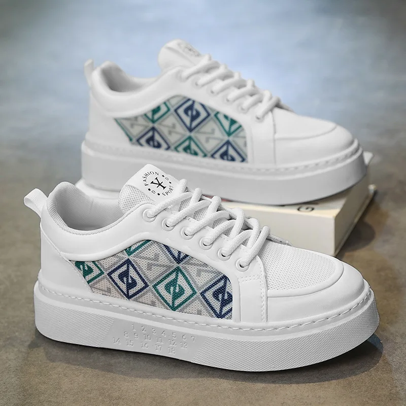 Men's Versatile Casual Printed Board Shoes Spring 2026 Thick Soled Height Increasing Sports Shoes Spring Seasonal Increase Comfo
Men's Versatile Casual Printed Board Shoes Spring 2026 Thick Soled Height Increasing Sports Shoes Spring Seasonal Increase Comfo