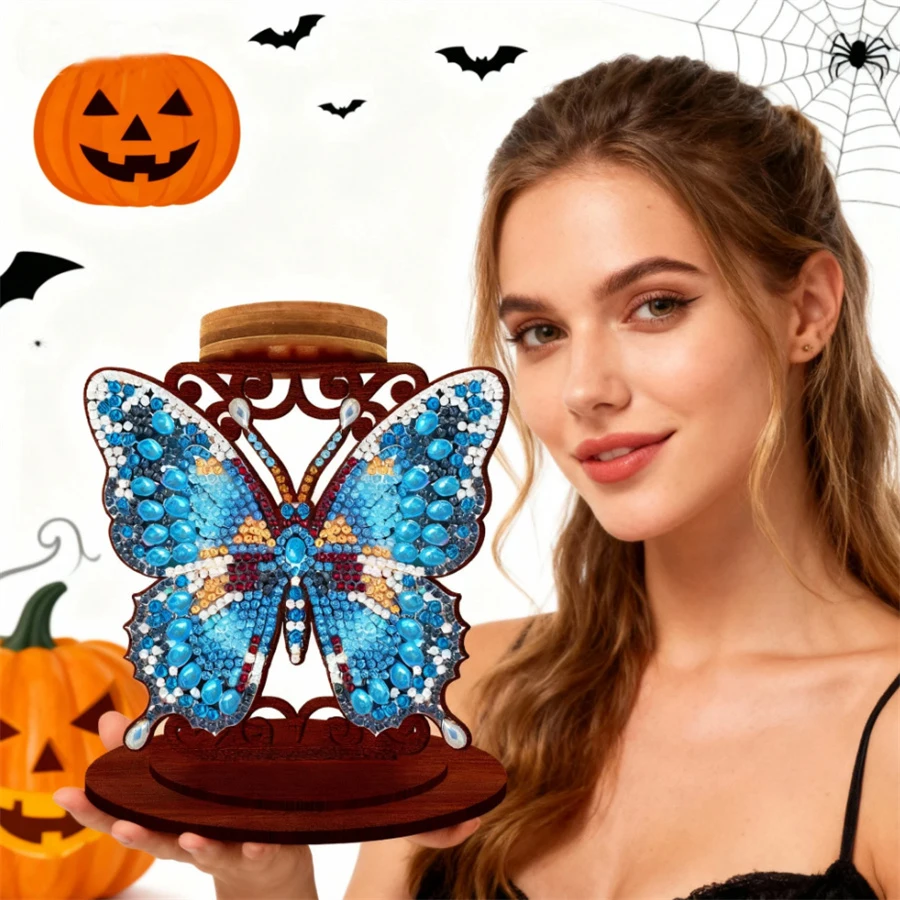 Butterfly Tabletop Candlestick Holder Ornaments Aromatherapy Candle Holder 5D DIY Diamond Art Mini Candle Holder for Home Decor
Butterfly Tabletop Candlestick Holder Ornaments Aromatherapy Candle Holder 5D DIY Diamond Art Mini Candle Holder for Home Decor
