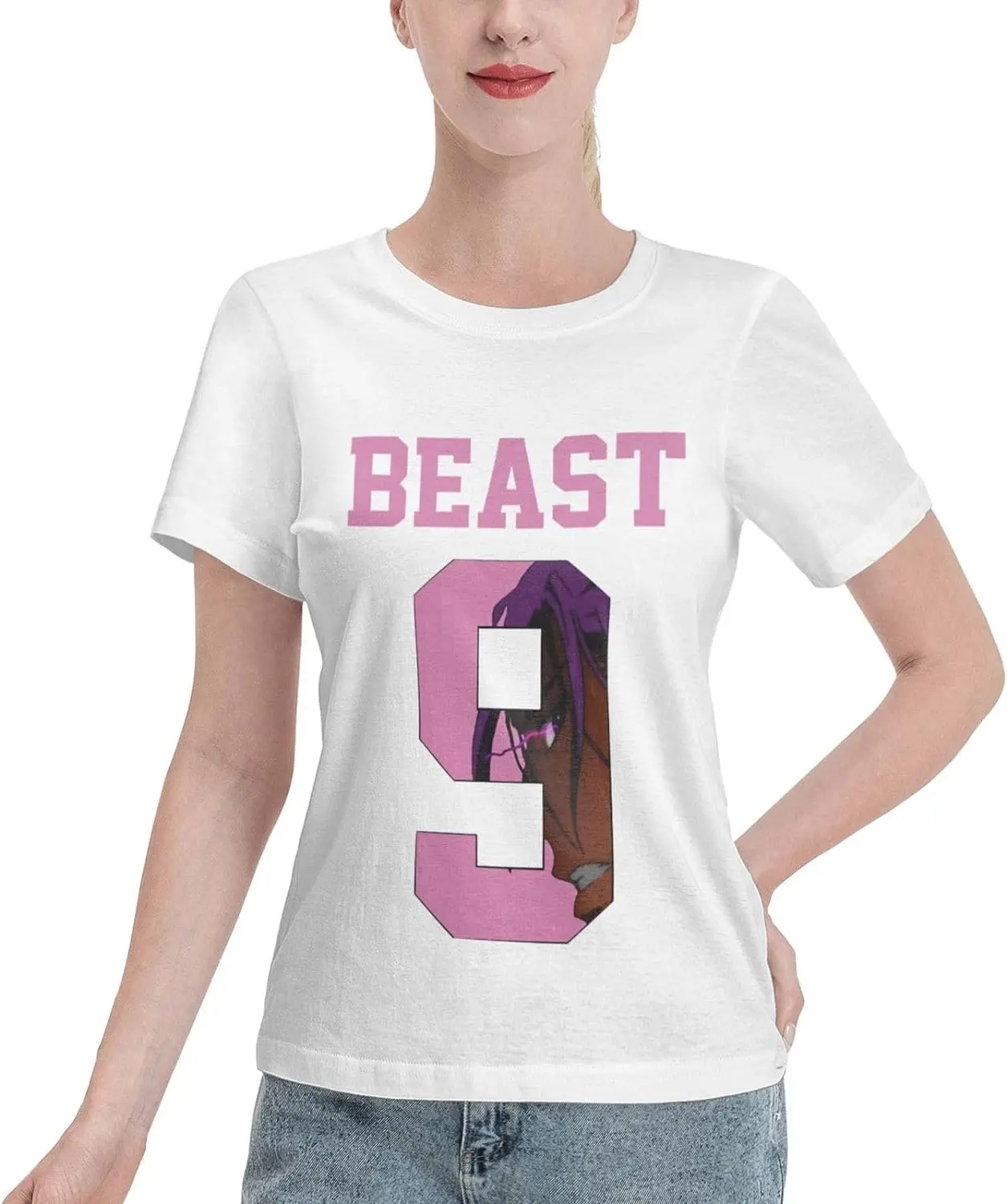 Anime cartoon T Shirt Womens Summer Cotton Tee Round Neck Tops Casual Short Sleeve Shirts
Anime cartoon T Shirt Womens Summer Cotton Tee Round Neck Tops Casual Short Sleeve Shirts