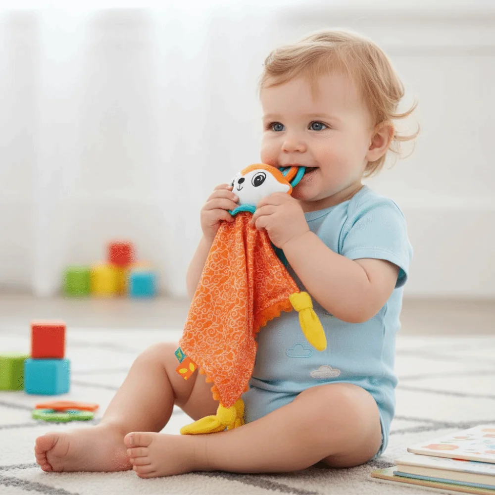 Lovey Soft Security Blanket Cartoon Animal Ringing Bell Mobile Tags Spiral Hanging Baby Rattle Stroller Car
Lovey Soft Security Blanket Cartoon Animal Ringing Bell Mobile Tags Spiral Hanging Baby Rattle Stroller Car