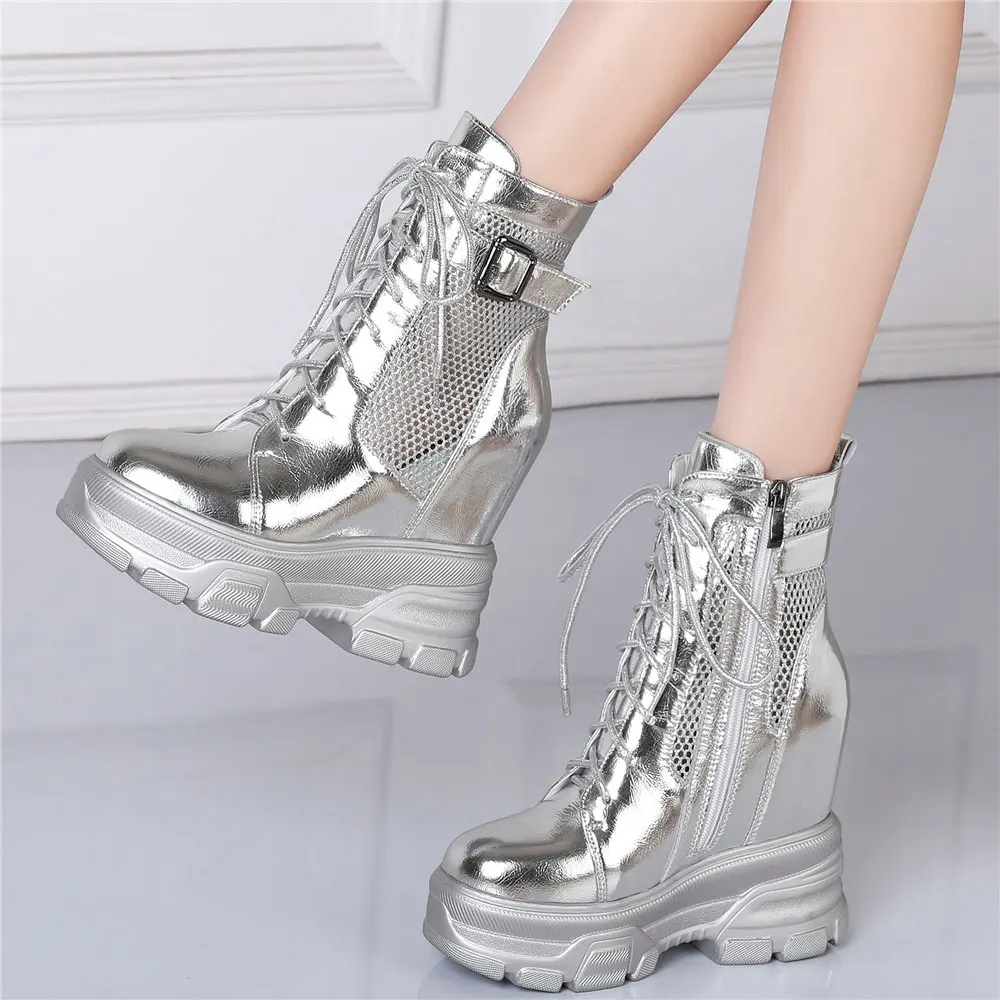 Platform Pumps Shoes Women Lace Up Genuine Leather Wedges High Heel Ankle Boots Female Round Toe Fashion Sneakers Casual Shoes
Platform Pumps Shoes Women Lace Up Genuine Leather Wedges High Heel Ankle Boots Female Round Toe Fashion Sneakers Casual Shoes