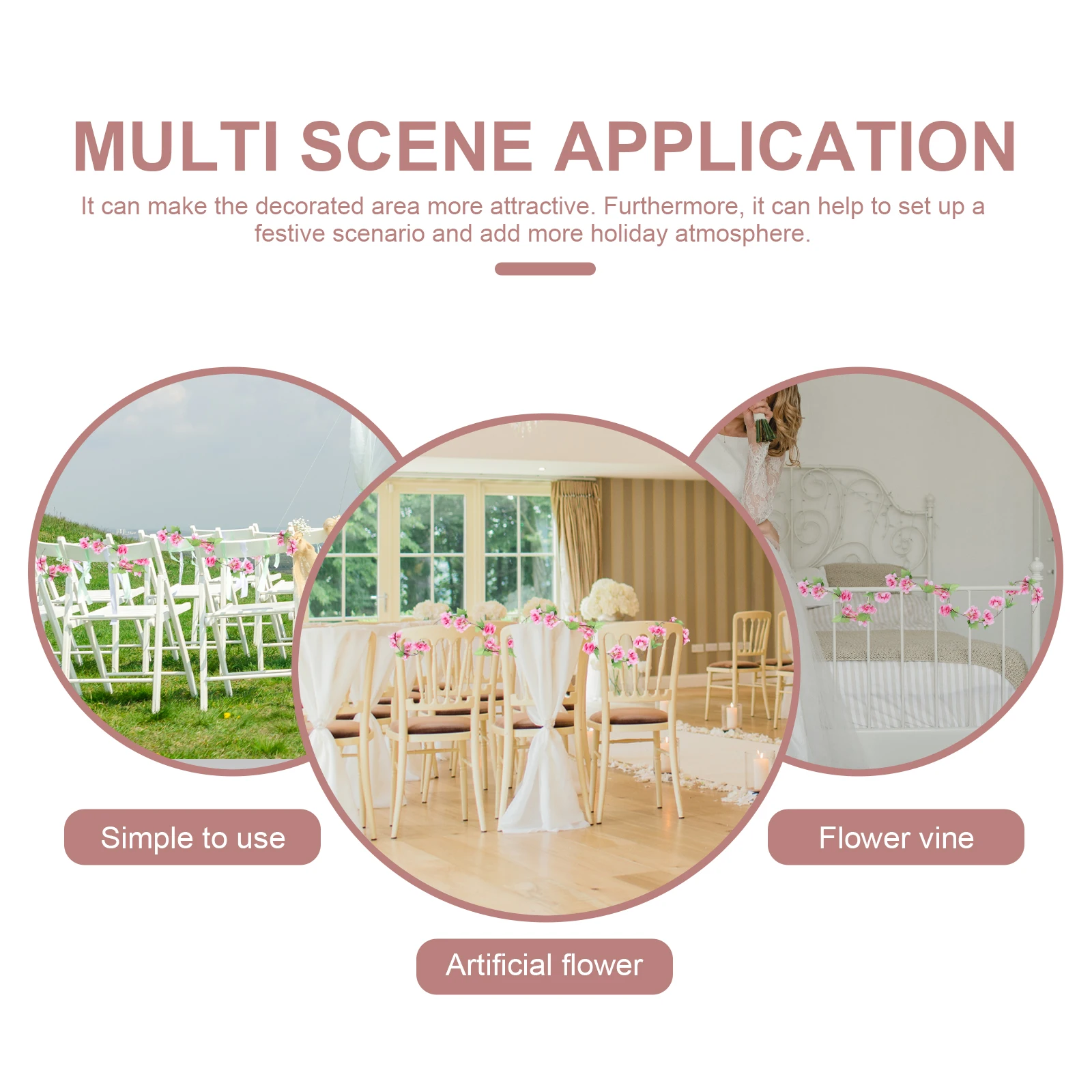 2Pcs Artificial Cherry Blossom Flower Vine Silk Plastic Hanging Garland Wedding Wall Decor Floral Vine Valentine Party
2Pcs Artificial Cherry Blossom Flower Vine Silk Plastic Hanging Garland Wedding Wall Decor Floral Vine Valentine Party