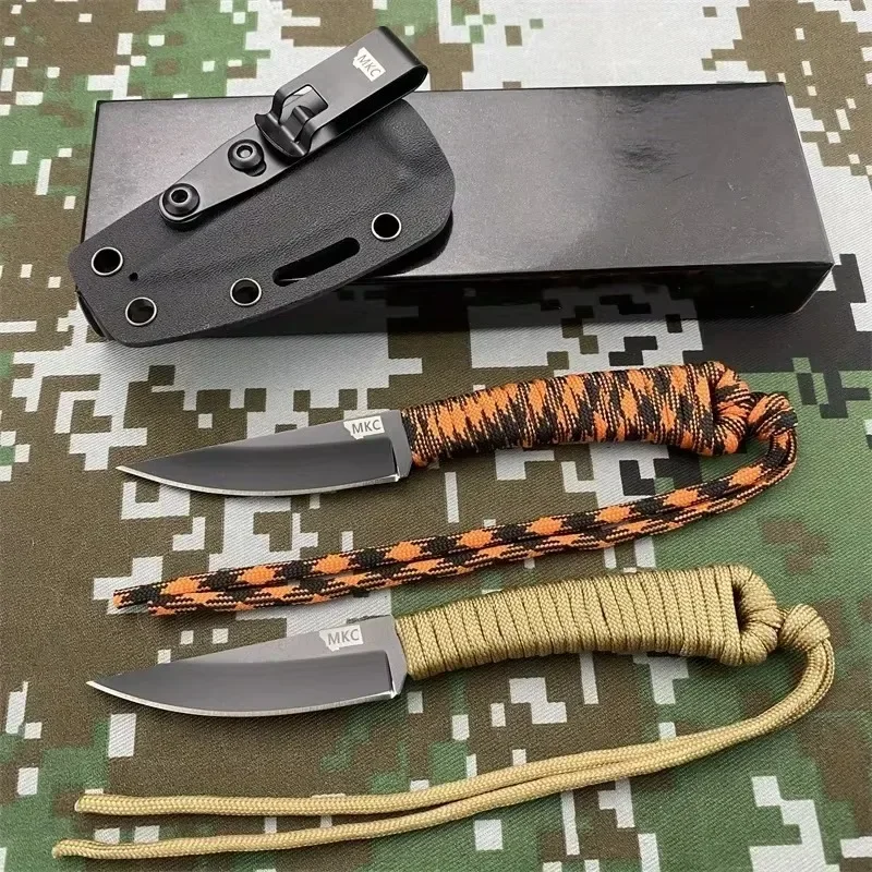 Уличные фиксированные прямые ножи Wilderness Adventure Многофункциональные лезвия 440c с нейлоновой веревочной ручкой Острые охотничьи ножи для дикой природы
Уличные фиксированные прямые ножи Wilderness Adventure Многофункциональные лезвия 440c с нейлоновой веревочной ручкой Острые охотничьи ножи для дикой природы