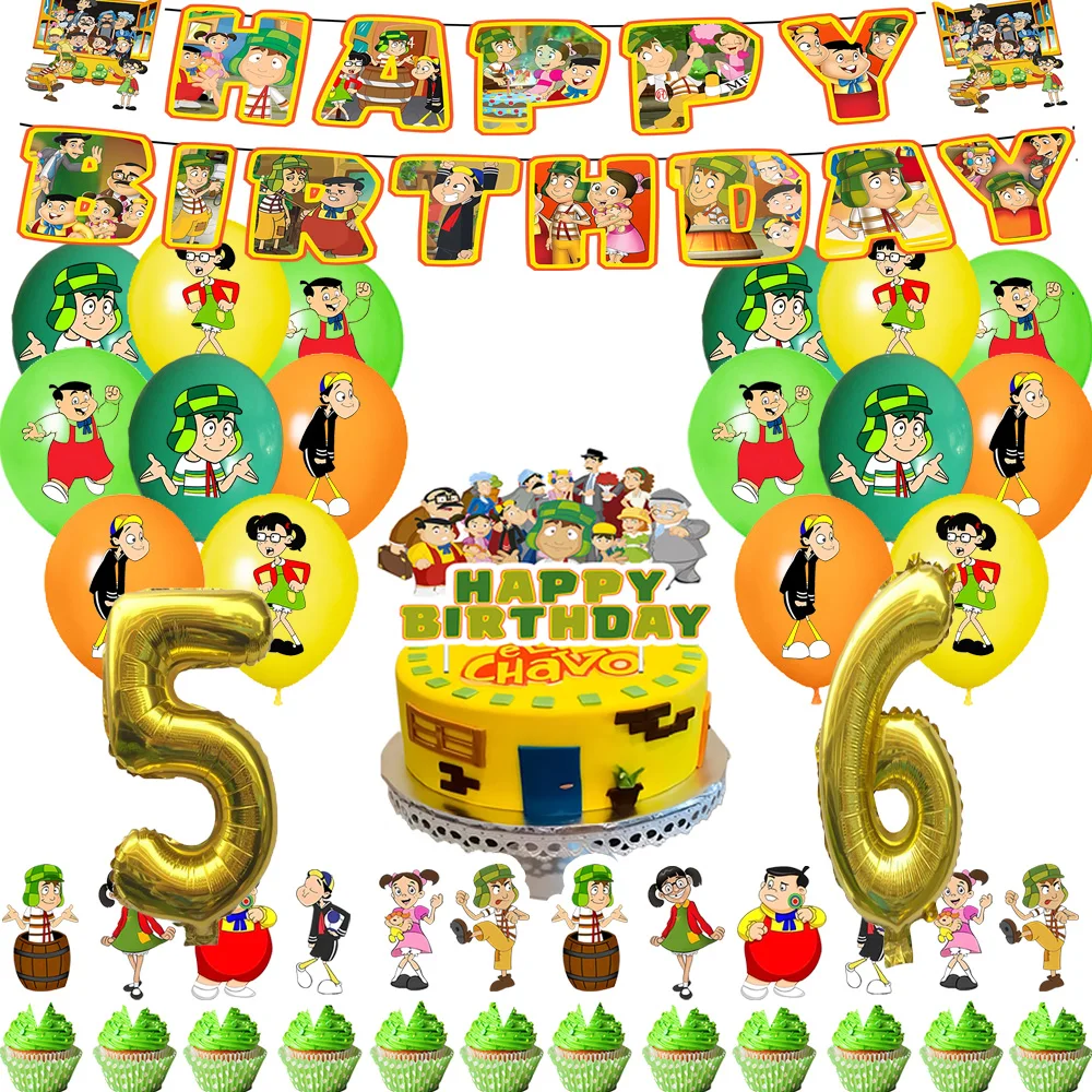 Dennis the Menace Theme Birthday Party Supplies Decor Cartoon El Chavo Balloon Banner Mexico Backdrop Cupcake Toppers Kids Gifts
Dennis the Menace Theme Birthday Party Supplies Decor Cartoon El Chavo Balloon Banner Mexico Backdrop Cupcake Toppers Kids Gifts