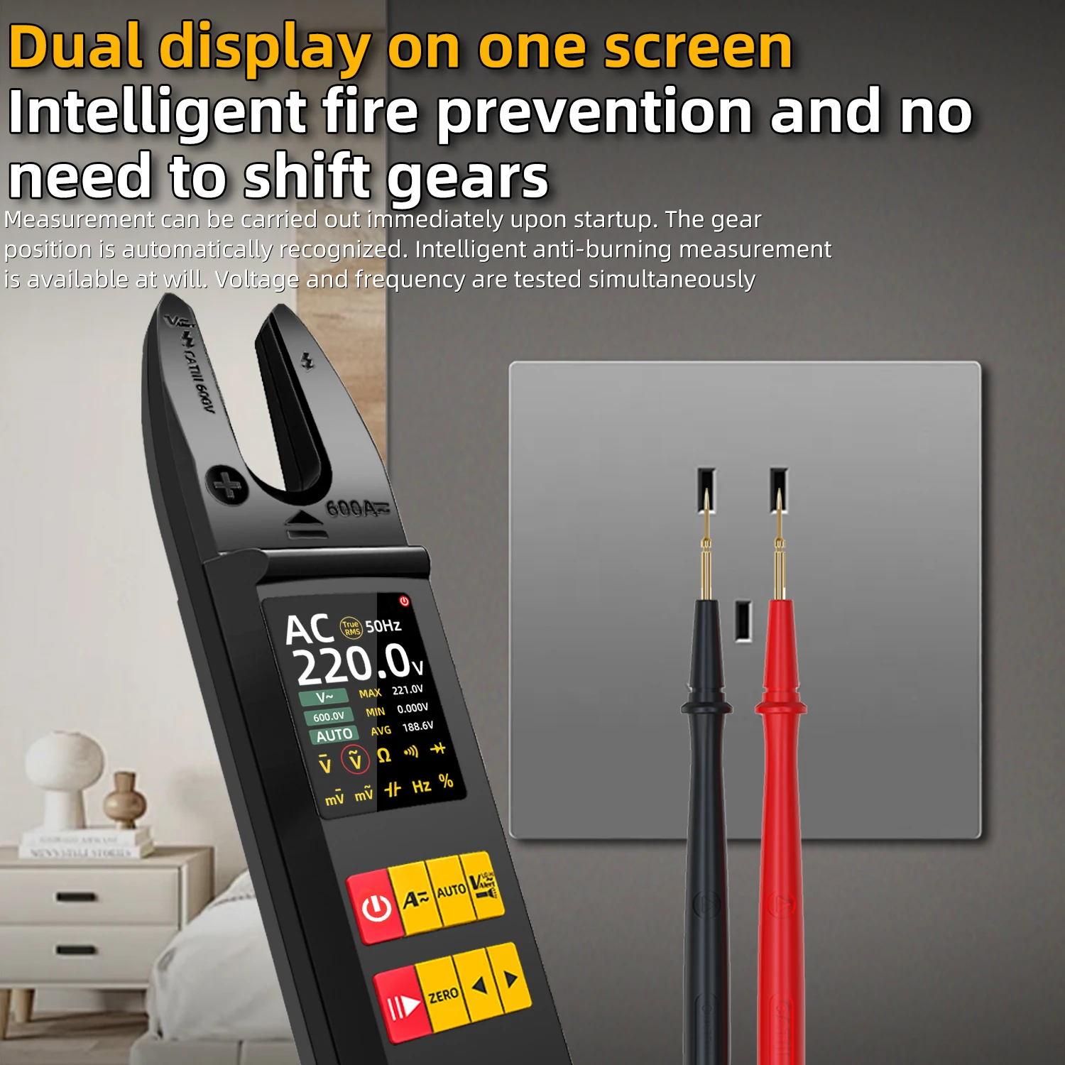 BSIDE U5 Open-Type Current Multimeter Intelligent Digital Clamp Meter, AC/DC 600A, High-Precision Leakage Detection, USB Voltage
BSIDE U5 Open-Type Current Multimeter Intelligent Digital Clamp Meter, AC/DC 600A, High-Precision Leakage Detection, USB Voltage