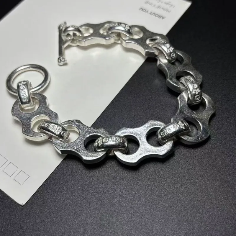 Tibetan Silver Chain Buckle Bracelet Fashionable Jewelry Men's and Women's Couple Bangles Personalized Gifts
Tibetan Silver Chain Buckle Bracelet Fashionable Jewelry Men's and Women's Couple Bangles Personalized Gifts