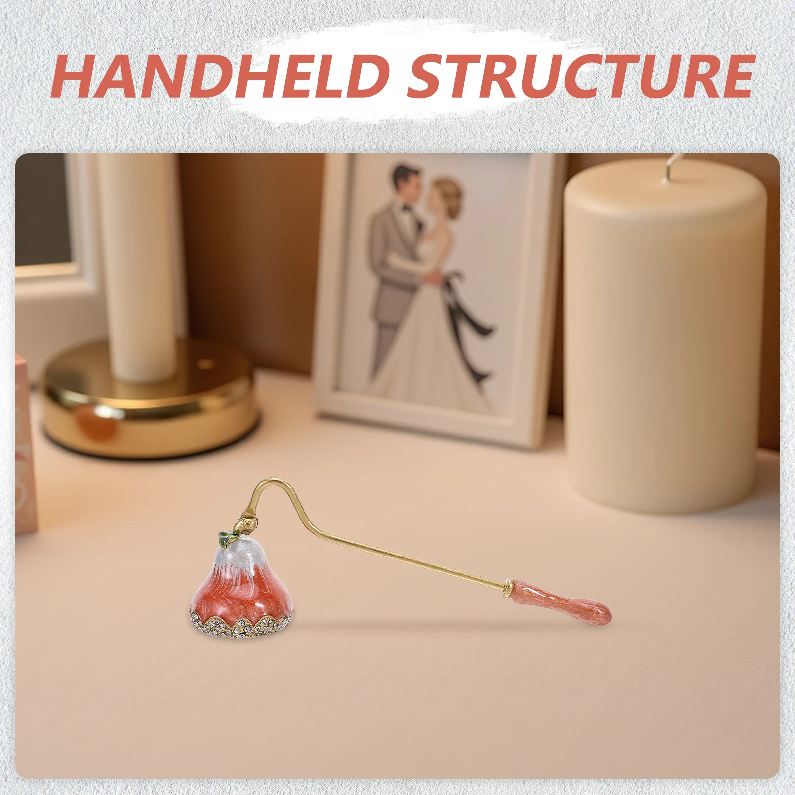 Decorative Snuffer Vintage Rustic Wick Extinguisher Long Handle Flame Tool for Home Kitchen Tabletop Use
Decorative Snuffer Vintage Rustic Wick Extinguisher Long Handle Flame Tool for Home Kitchen Tabletop Use