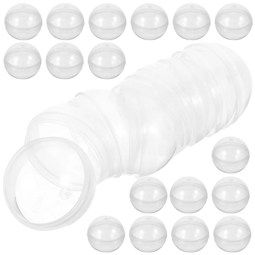 50pcs Clear Plastic Balls Round Fillable Shell Toys Kids Claw Machine Easter Party DIY School Prize Safe Reusable
50pcs Clear Plastic Balls Round Fillable Shell Toys Kids Claw Machine Easter Party DIY School Prize Safe Reusable