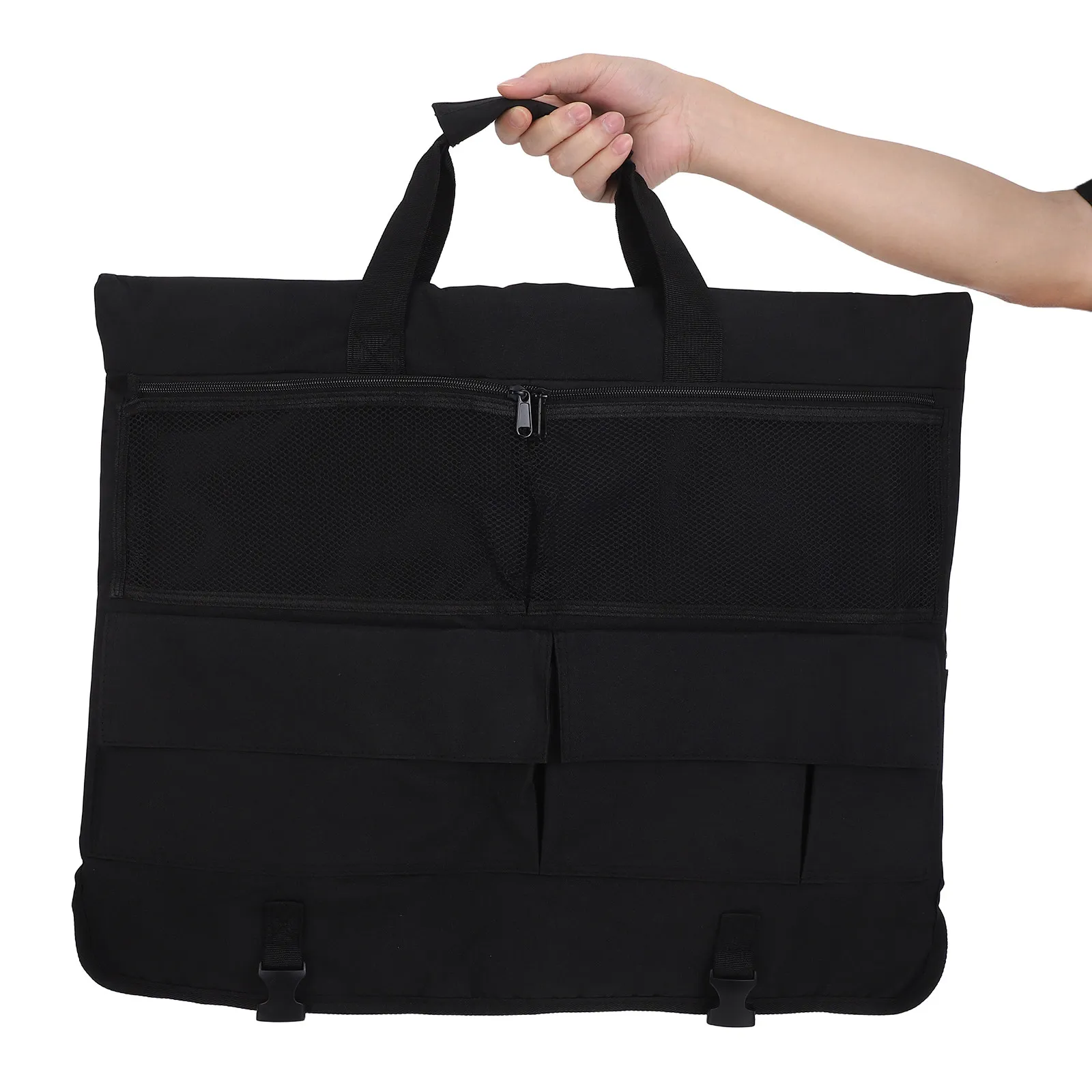 Computer Screen Dust Cover Nylon Fabric Desktop Monitor Protector With Carry Handle Portable For Travel Work Home Use