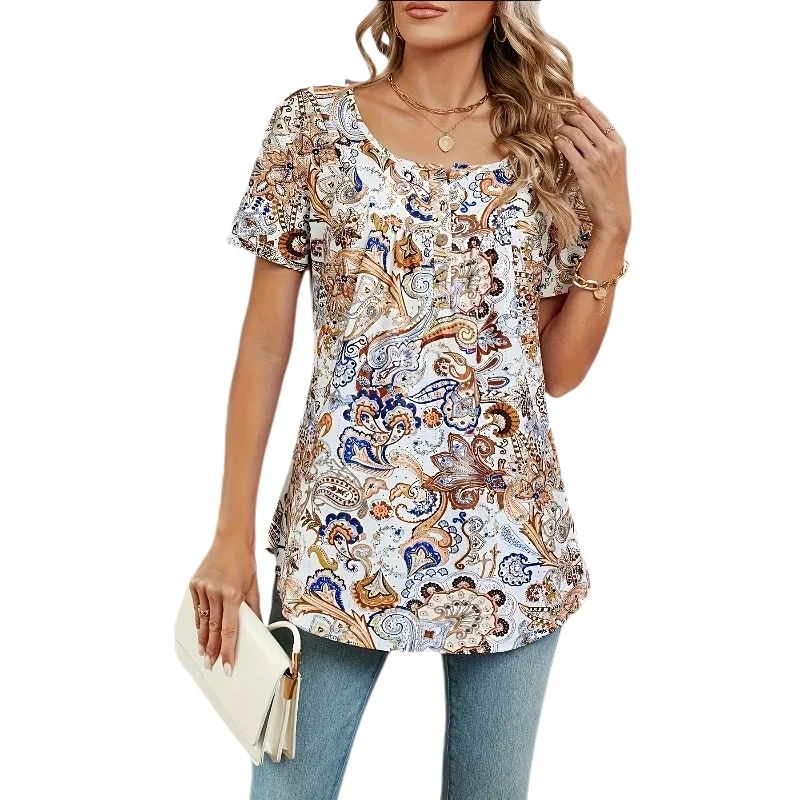 Plus Size New Autumn Women's Short Sleeve T Shirt Casual Fashion Clothing Patterns Women's Tops
Plus Size New Autumn Women's Short Sleeve T Shirt Casual Fashion Clothing Patterns Women's Tops