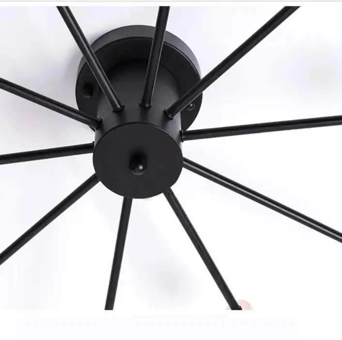 Vintage Iron Ceiling Lights loft Ceiling Light Wrought Iron Luminaria E27 Bulb 90-265V for Home Lighting Fixtures Lampara
Vintage Iron Ceiling Lights loft Ceiling Light Wrought Iron Luminaria E27 Bulb 90-265V for Home Lighting Fixtures Lampara