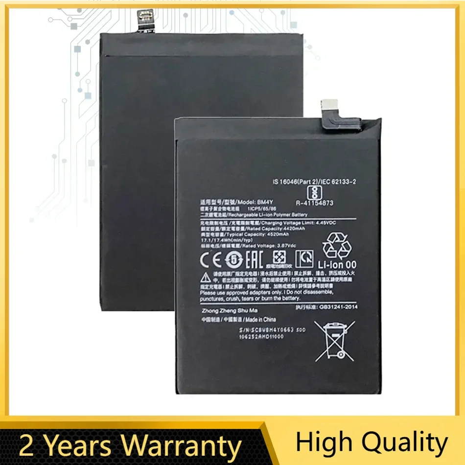 New 4520mAh BM4Y Battery For Xiaomi Poco F3 Redmi K40 Pro K40 Pro Batteries + Tools Free
New 4520mAh BM4Y Battery For Xiaomi Poco F3 Redmi K40 Pro K40 Pro Batteries + Tools Free