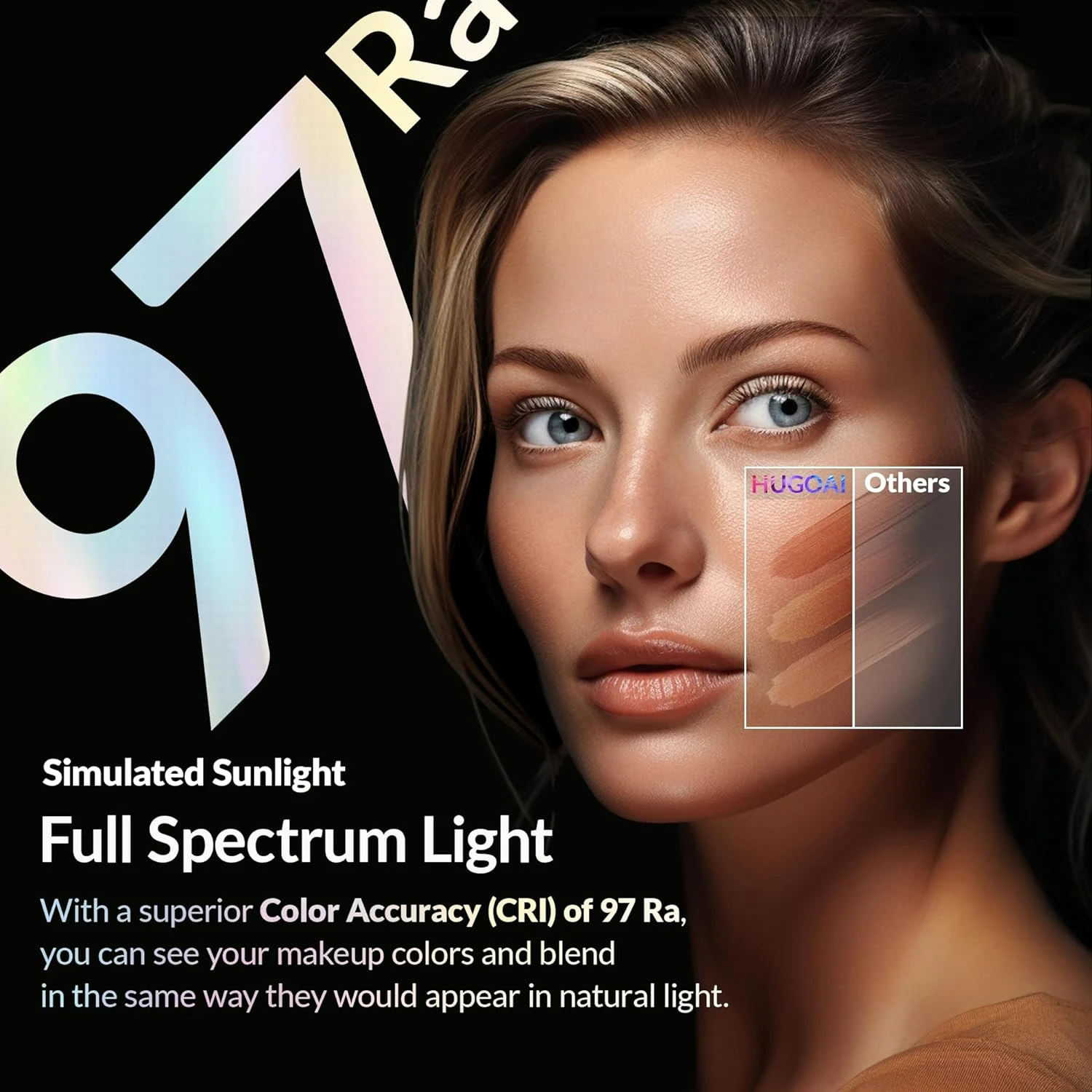 Foldable LED Makeup Mirror - Dimmable, Rechargeable, Sunlight Simulation - 3 Color Lighting Options
Foldable LED Makeup Mirror - Dimmable, Rechargeable, Sunlight Simulation - 3 Color Lighting Options