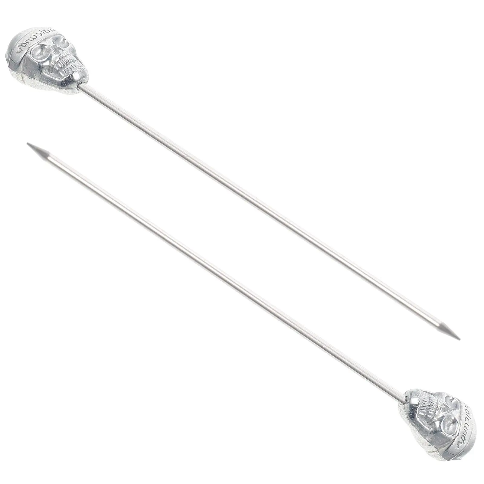 Skull Head Fruit Picks Stainless Steel Cocktail Sticks for Drinks Dessert Party Decorative Metal Skewers Bar Tools
Skull Head Fruit Picks Stainless Steel Cocktail Sticks for Drinks Dessert Party Decorative Metal Skewers Bar Tools