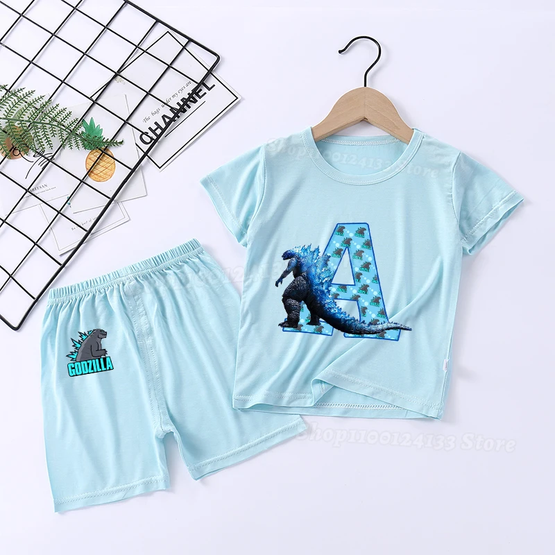 Godzillas Pajama Suit Baby Cute Letters A-Z Anime Movie Role Cotton Sleepwear Kid Boy Summer Thin Short Tops Shorts Home Clothes
Godzillas Pajama Suit Baby Cute Letters A-Z Anime Movie Role Cotton Sleepwear Kid Boy Summer Thin Short Tops Shorts Home Clothes
