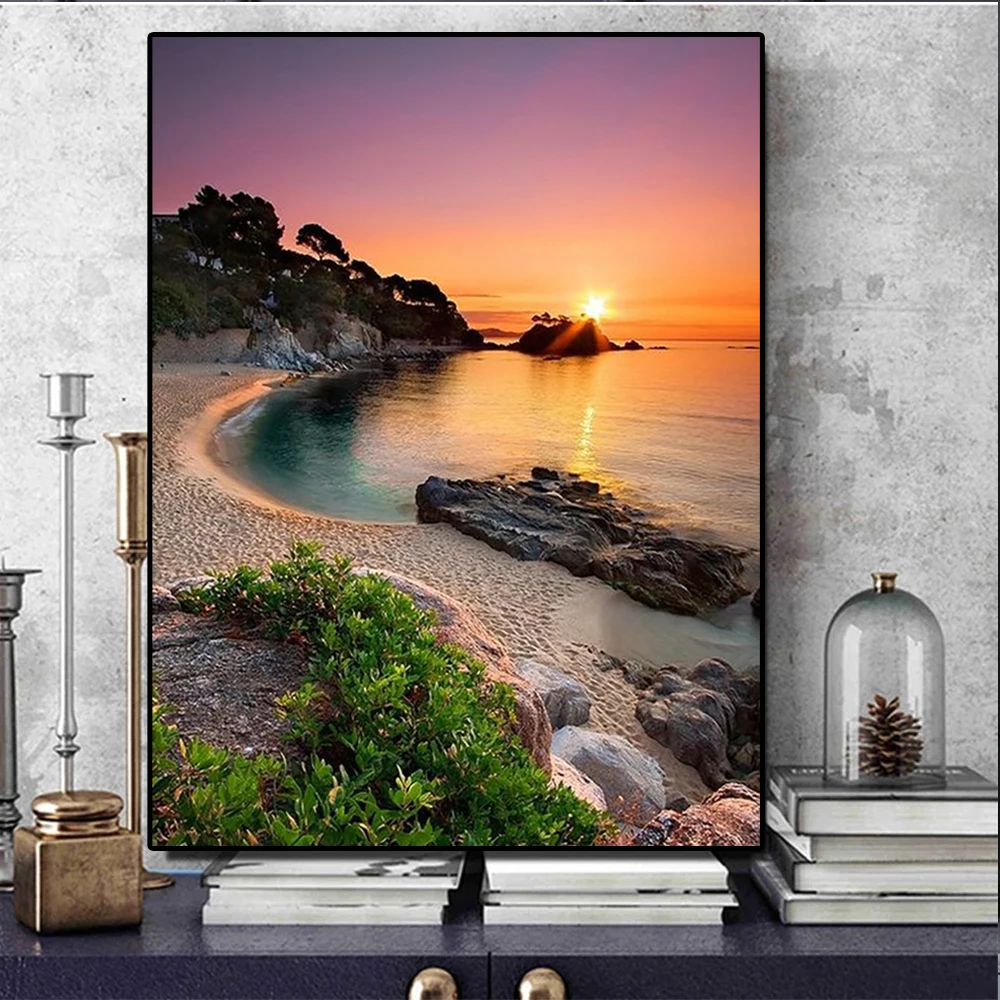 DIY 5D Diamond Painting Kits Seaside Sunset Scenery Diamond Mosaic Beach Landscape Rhinestone Embroidery Home Decor Mosaic Gifts
DIY 5D Diamond Painting Kits Seaside Sunset Scenery Diamond Mosaic Beach Landscape Rhinestone Embroidery Home Decor Mosaic Gifts