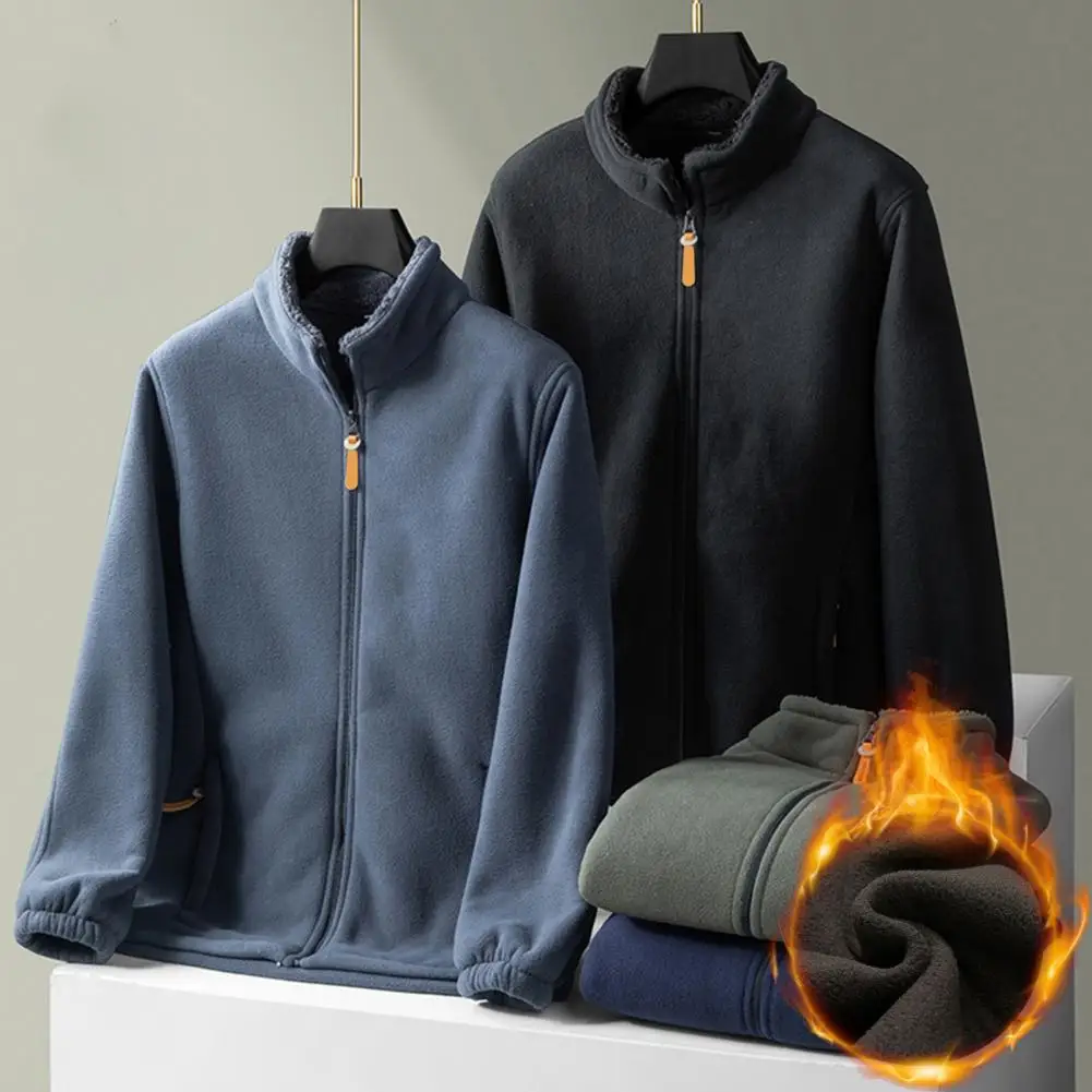 Autumn Winter Polar Fleece Lining Warm Coat Men Sweatshirt Outdoor Sports Casual Zipper Cardigan Jacket Top Slim Teenagers 2025
Autumn Winter Polar Fleece Lining Warm Coat Men Sweatshirt Outdoor Sports Casual Zipper Cardigan Jacket Top Slim Teenagers 2025