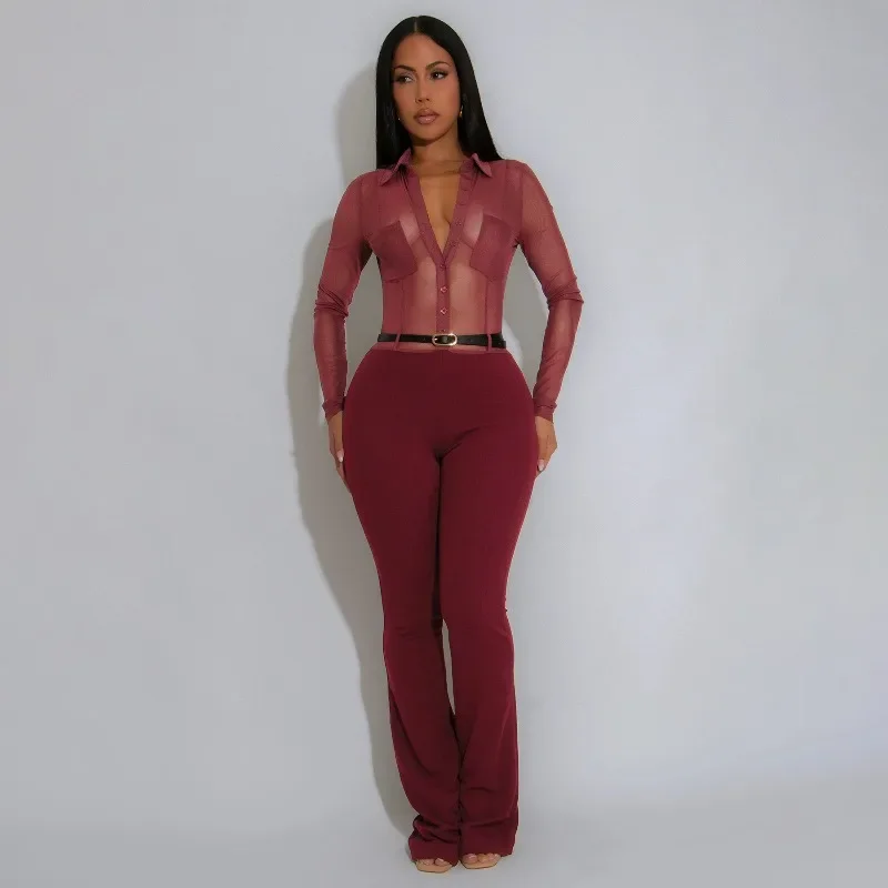 GUWU Long Sleeve Bodycon Mesh See Through Jumpsuit Fall Women Sexy Evening Night Club Party One Piece Rompers Outfits
GUWU Long Sleeve Bodycon Mesh See Through Jumpsuit Fall Women Sexy Evening Night Club Party One Piece Rompers Outfits