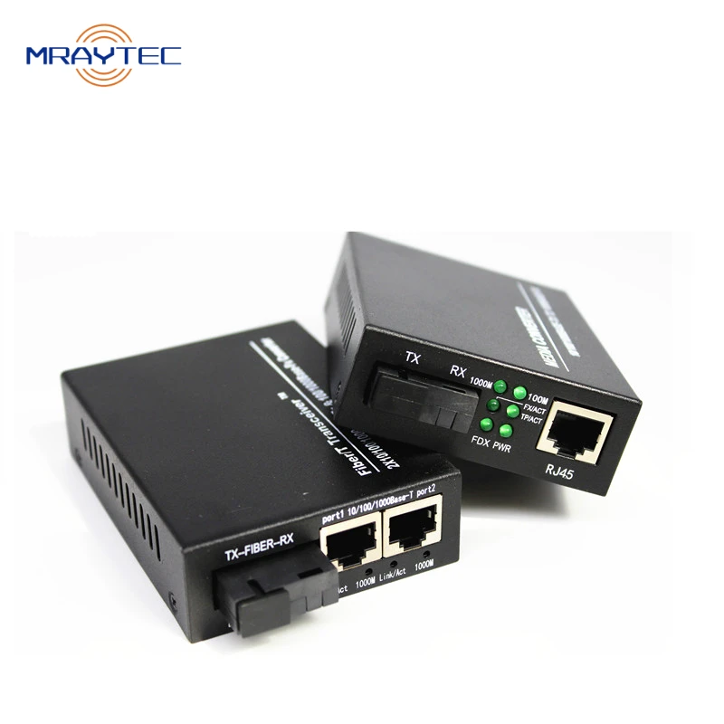 MrayTec Fiber Optic 10/100Mbps Switch OEM/ ODM Mini Media Converter 2 RJ45 Porst Fiber Optic Media Converter
MrayTec Fiber Optic 10/100Mbps Switch OEM/ ODM Mini Media Converter 2 RJ45 Porst Fiber Optic Media Converter