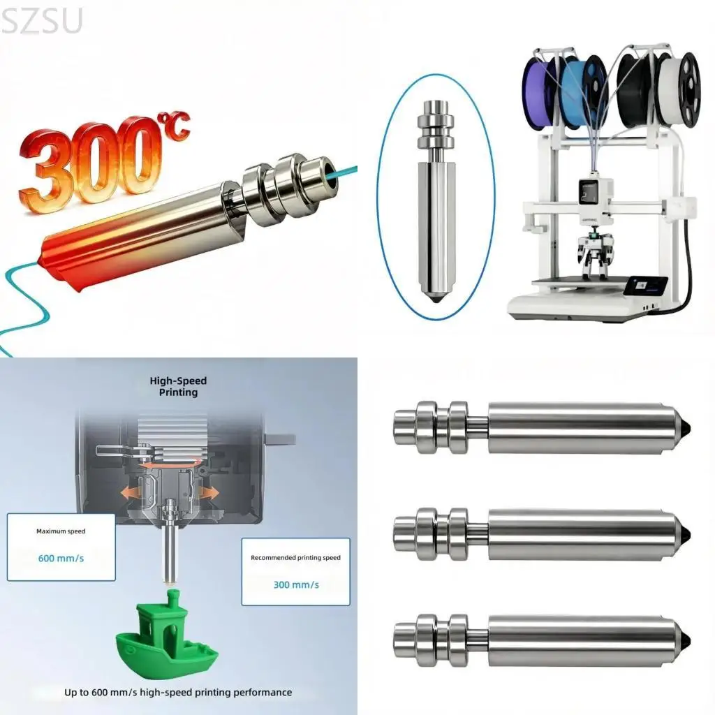 SZSU Fast Speed 3D Printer Nozzle 0.4mm Diameter Metal Hot End For Fast Printing
SZSU Fast Speed 3D Printer Nozzle 0.4mm Diameter Metal Hot End For Fast Printing
