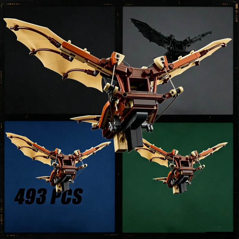 Da Vinci's Flying Machine Decoration Model Holiday Party Gift 493Pcs Boys And Girls Assemble Brick Building Block Christmas Toy
Da Vinci's Flying Machine Decoration Model Holiday Party Gift 493Pcs Boys And Girls Assemble Brick Building Block Christmas Toy