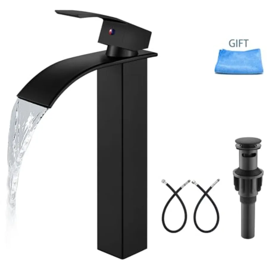 Tall Bathroom Faucet Vessel Sink Faucet Single Hole 1 Handle Lavatory Vanity RV Deck Mount Mixer Tap with Pop Up Drain Assembly
Tall Bathroom Faucet Vessel Sink Faucet Single Hole 1 Handle Lavatory Vanity RV Deck Mount Mixer Tap with Pop Up Drain Assembly