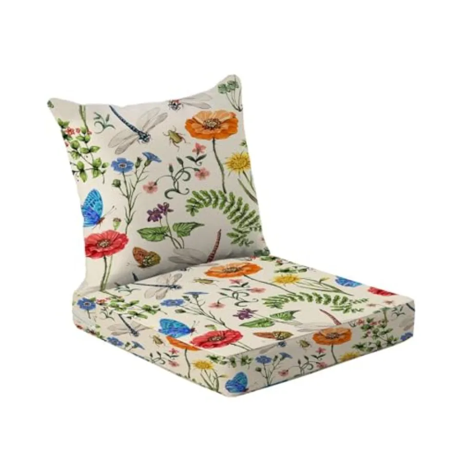 Outdoor Chair Cushions for Patio Furniture Set of 24X22 Lawn Cushions Deep Seat UV Waterproof Resistant with Removable Cover s
Outdoor Chair Cushions for Patio Furniture Set of 24X22 Lawn Cushions Deep Seat UV Waterproof Resistant with Removable Cover s