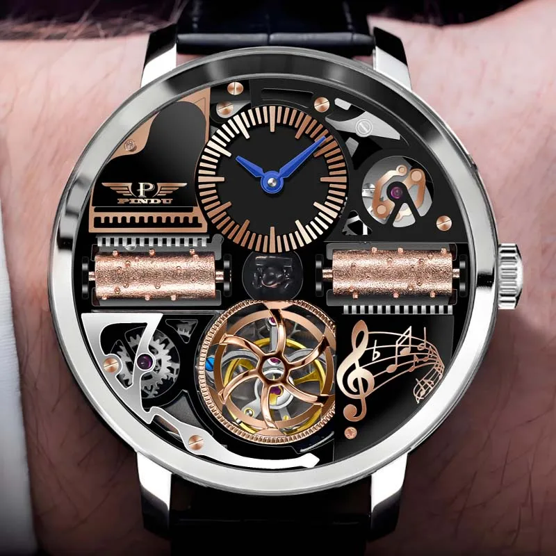PINDU Design New Luxury Watches Men Business Fashion Automatic Mechanical Wristwatches Waterproof Male Watch Reloj Hombre P6655
PINDU Design New Luxury Watches Men Business Fashion Automatic Mechanical Wristwatches Waterproof Male Watch Reloj Hombre P6655