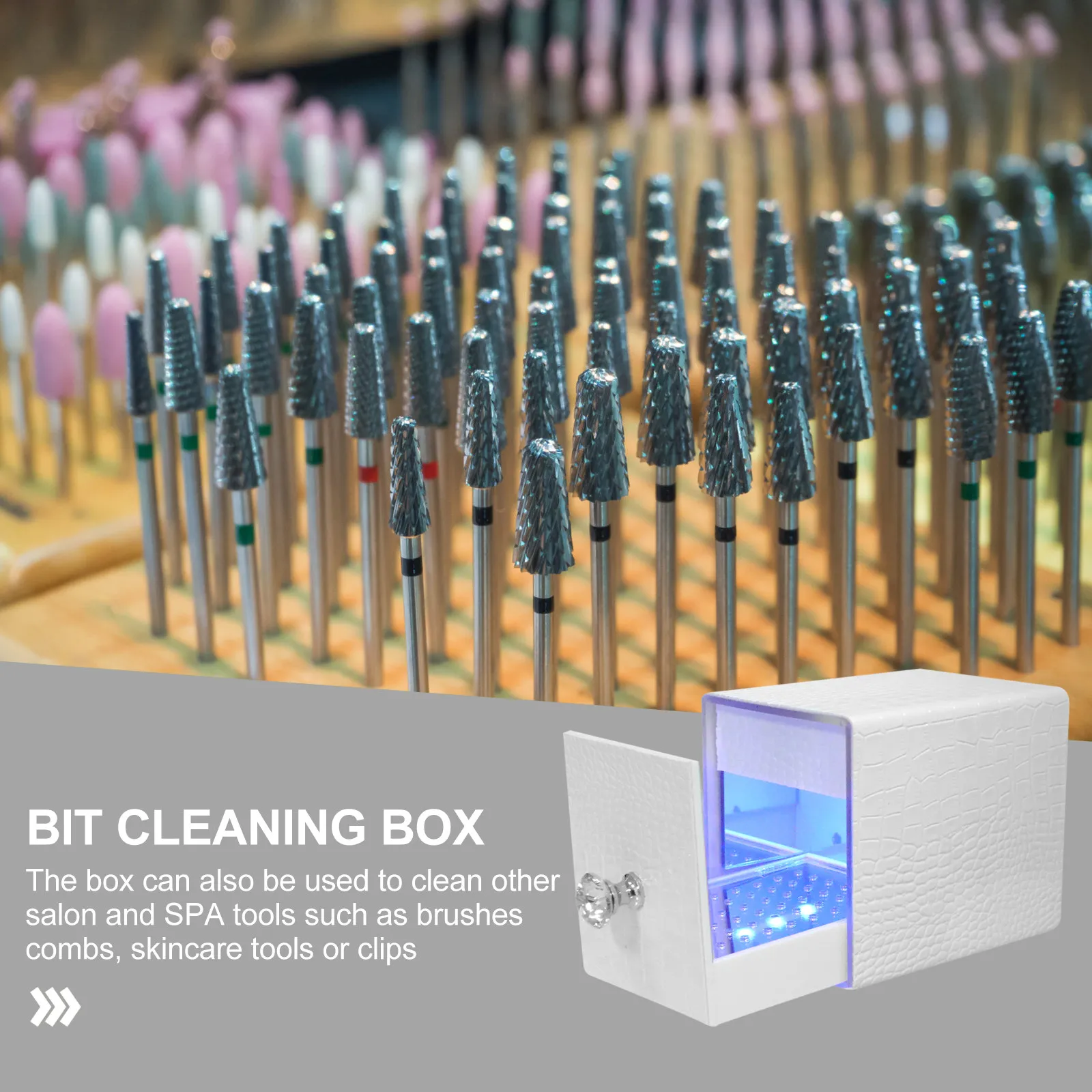 1Pcs Nail Polishing Drill Bits Container Chic Compact Cleaning Box for Nail Art Supplies Grinding Heads Organizer Manicure Tool
1Pcs Nail Polishing Drill Bits Container Chic Compact Cleaning Box for Nail Art Supplies Grinding Heads Organizer Manicure Tool
