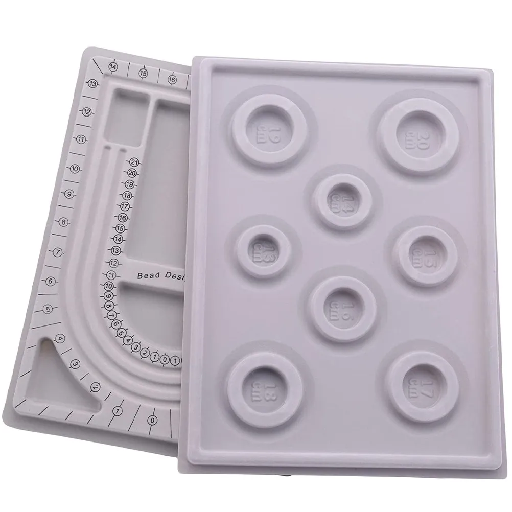 2Pcs Professional Bead Jewelry Design Board Measures Adjusts Lengths Needed Bead Tray for Necklace Bracelet Making
2Pcs Professional Bead Jewelry Design Board Measures Adjusts Lengths Needed Bead Tray for Necklace Bracelet Making