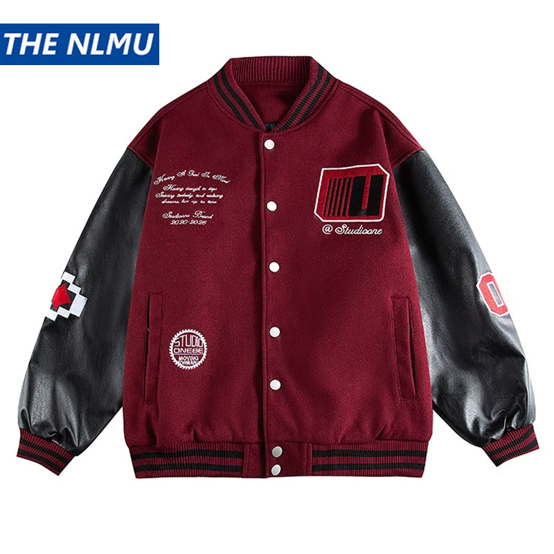 2025 Spring Varsity Jacket Letter Embroidery Patchwork Baseball Jackets Men Harajuku Streetwear Hip Hop Oversized Jacket
2025 Spring Varsity Jacket Letter Embroidery Patchwork Baseball Jackets Men Harajuku Streetwear Hip Hop Oversized Jacket