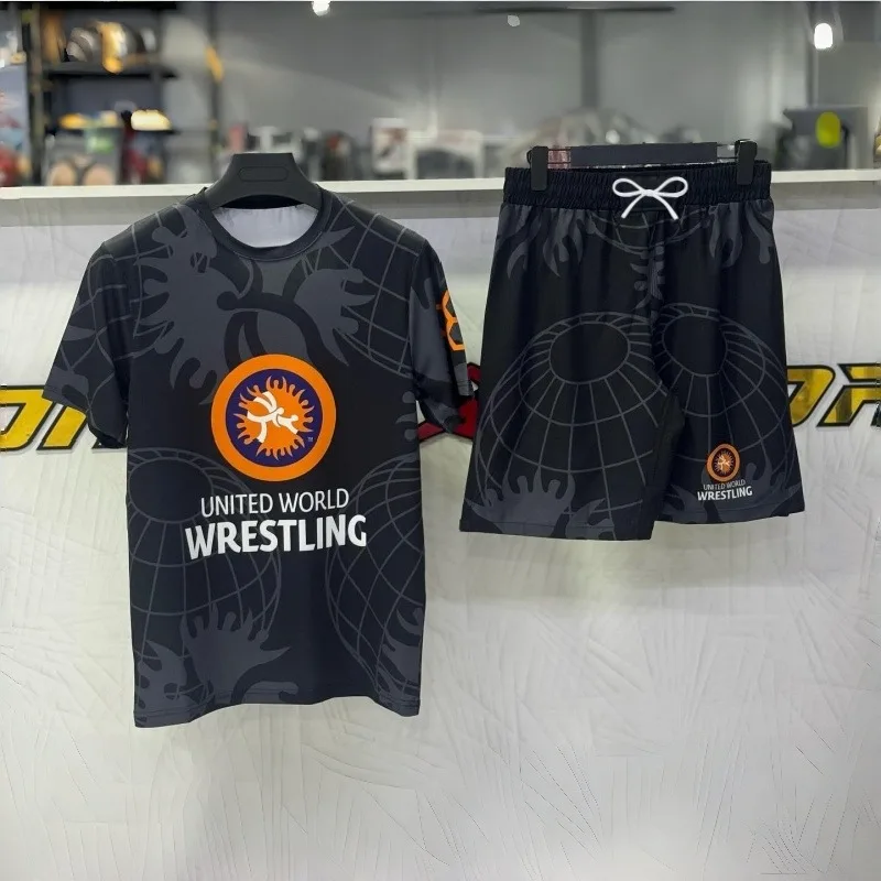 2026 New World Wrestling Federation Wrestling Training Suit Set, Quick-drying Short-sleeved Shorts Outdoor Combat Sports Apparel
2026 New World Wrestling Federation Wrestling Training Suit Set, Quick-drying Short-sleeved Shorts Outdoor Combat Sports Apparel